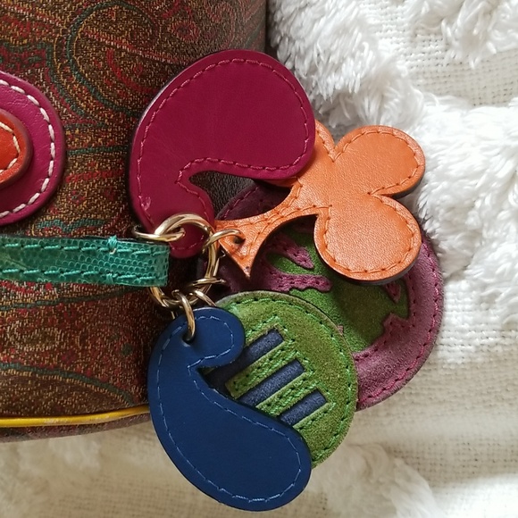 EUC RARE Etro Papillon Paisley Multi-color with charms - Picture 2 of 9